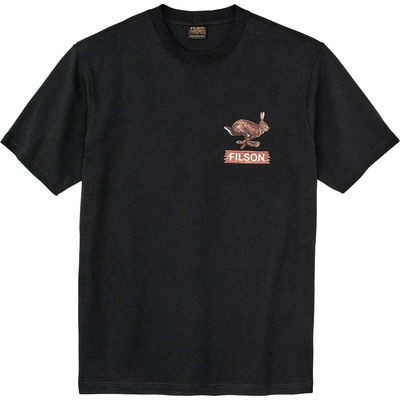 Filson Мъжка тениска Filson S/S Frontier Graphic T-Shirt - Black / Hare Chase (216-7644-0112)