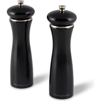 Cole & mason Cole&mason Комплект мелнички за сол и пипер sherwood black gloss - 20 см. - цвят черен (hs 0888p)