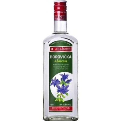 Rudolf Jelínek Borovička s horcom 37,5% 0,7 l (čistá fľaša)
