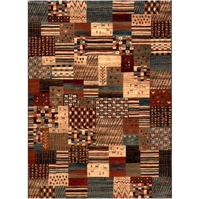 Najkoberce Kashqai 4353 990 Patchwork terakota / béžový