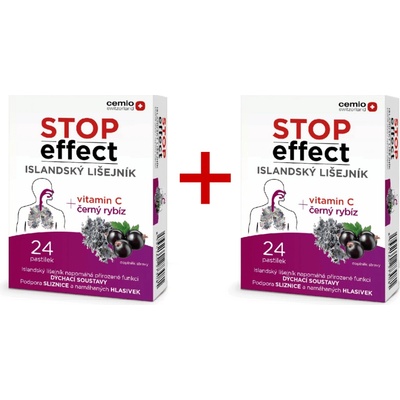 Cemio STOP Effect pastilky Islandský lišajník 2 x 24 pastiliek