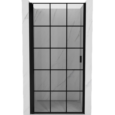 Mist-B лява отваряема душ врата 100 см, черна мрежа, черно - 8A2-100-000-70-77-L (8A2-100-000-70-77-L)