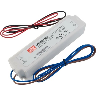 MEAN WELL LPC-60-1050 LED driver konstantní proud 50.4 W 1.05 A 9 - 48 V/DC bez možnosti stmívání, ochrana proti přepětí