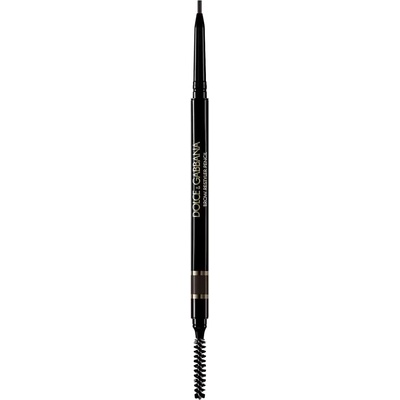 Dolce&Gabbana Brow Restyler Pencil ceruzka na obočie s kefkou 06 Naturally Black Warm Black Brown 0,09 g
