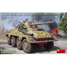 MiniArt Sd.Kfz. 234/4 with Crew Schwerer Panzerspähwagen 7,5 cm 1:35