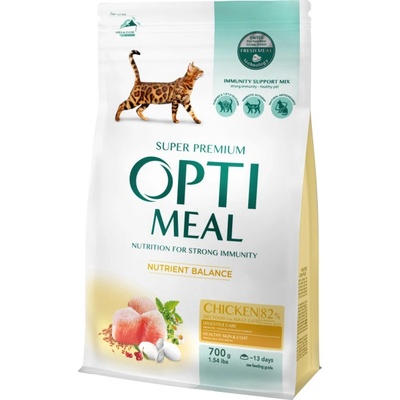 OPTIMEAL For adult cats chicken 700 g