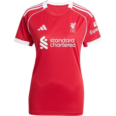 adidas Дамска футболна фланелка Adidas Liverpool Home Shirt 2025 2026 Womens - Red
