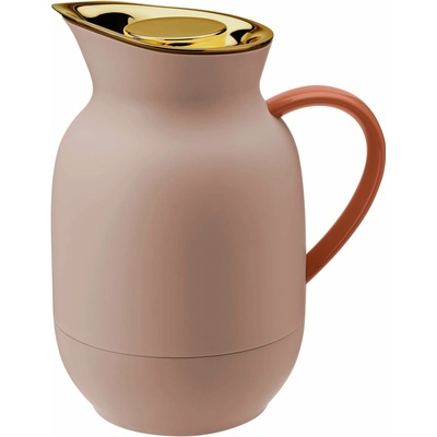 Stelton Vakuová termokonvice Amphora Soft Peach 1 l růžová sklo plast