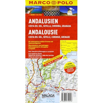 Španělsko Andalusie mapa