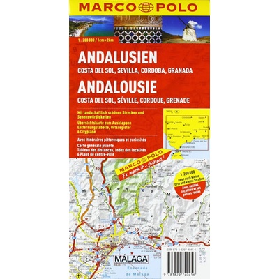 Španělsko Andalusie mapa