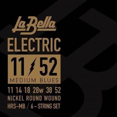 LaBella HRS-MB Nickel-Plated Round Wound Medium Blues 11-52