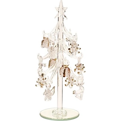 Villeroy & Boch Winter Collage Accessoires skleněný vánoční stromek s ozdobami 8 cm – Zboží Dáma