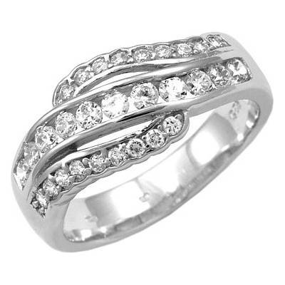 Elegantný strieborný prsteň FLARE JJJR0154