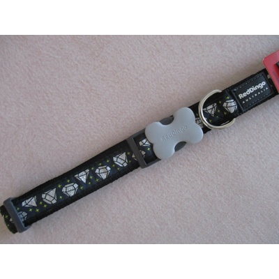 Red Dingo obojek Diamond Black