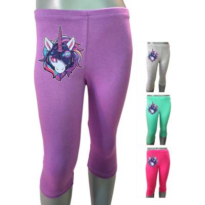 Dívčí 3/4 legíny Unicorn Patch Lambeste růžová