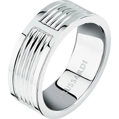 Trussardi ocelový prsten pro muže T Steel TJAXV580