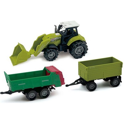 Wiky Vehicles Traktor na zotrvačník s efektmi set s prívesom 15 cm