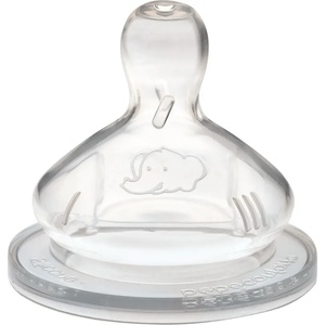 Bebeconfort Силиконов биберон с широк диаметър Bebe Confort, 4м+, 4 капки, 2 броя (30000882) - baby