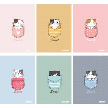 STREET Тетрадка Street, А5, бели листа, 54листа, sweet (30041-А-SWEET)