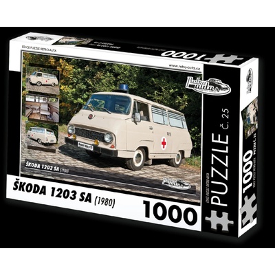 Retro-auta č. 25 Škoda 1203 SA 1980 1000 dielov