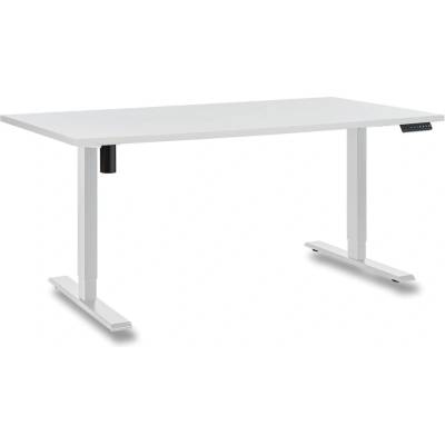Antares Silent výškově nastavitelný stůl 138 x 80 cm matně bílý / bílý