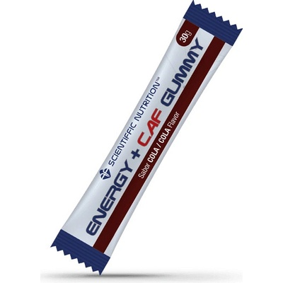 Scientiffic Nutrition Energetické gumové bonbony s kofeinem cola 3 x 10 g