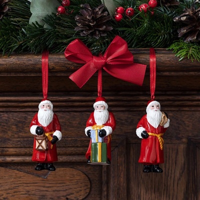 Villeroy & Boch 3 ozdoby Svätý Mikuláš Nostalgic Ornaments