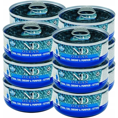 N&D Cat Ocean Kitten Tuna & Cod & Shrimp & Pumpkin 70 g – Hledejceny.cz