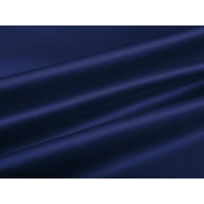 Látka polyesterový satén LUX-039 Námořnická modrá - šířka 150 cm