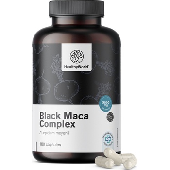 HealthyWorld Комплекс Black Maca 5000 mg - 180 капсули