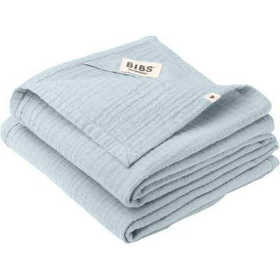 BIBS mušelínové z Bio bavlny Baby Blue 2 ks