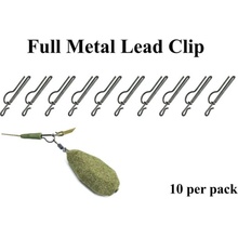 Poseidon Ocelový klip na olovo Full Metal Lead Clip 10ks
