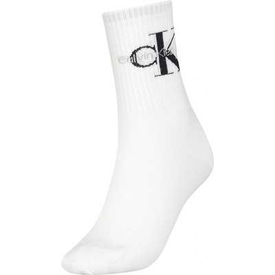 Calvin Klein Чорапи Calvin Klein Mono Logo Crew Socks - White