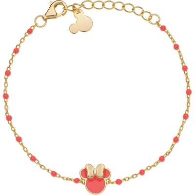 Disney dětský náramek Minnie Mouse stříbrný pozlacený BS00077YL-55.CS