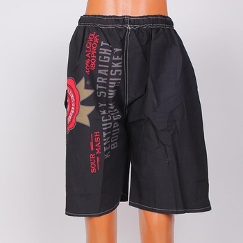 Image 1 of Мъжки шорти в черно с надписи