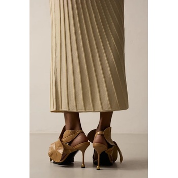 Vanda Novak Кожени сандали Vanda Novak Daisy в бежово Daisy (Daisy.Camel.Beige)