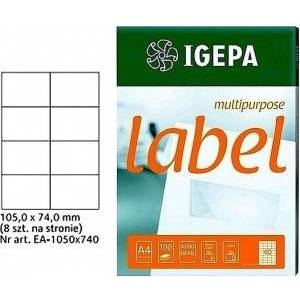Igepa Group Mondi LABELS A4 IGEPA 105 X 74.0 MM WHITE (100)