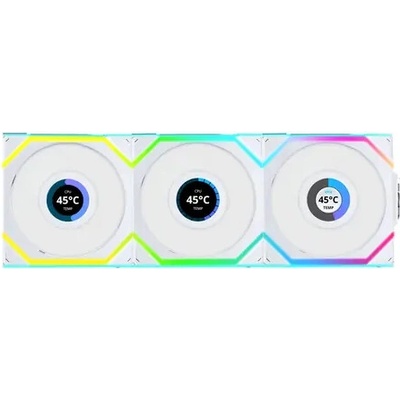 Lian Li UNI FAN SL Wireless LCD 120 White 3 ks 12SLLCD1W3W