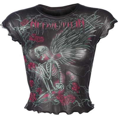 AFFLICTION Дамска тениска (топ) affliction - morning epilogue - nude multi - aw28449-ndmu