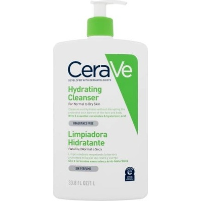 CeraVe Facial Cleansers Hydrating хидратираща почистваща емулсия 1000 ml