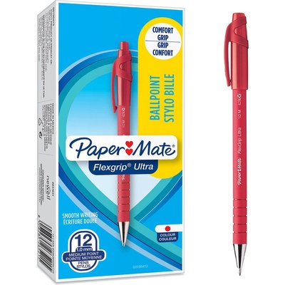 Newell Химикалкa Papermate Flexigrip Ret, М 1mm, червен (10074-А-ЧЕРВЕН М)