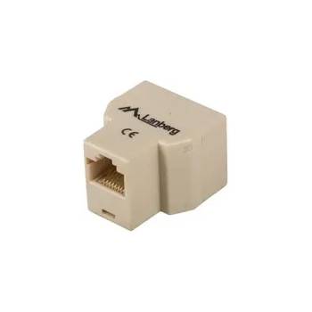 Image 1 of Lanberg Конектор, Lanberg RJ-45 inline coupler RJ-45->2XRJ-45 (AD-RJ45-2RJ45-OU)