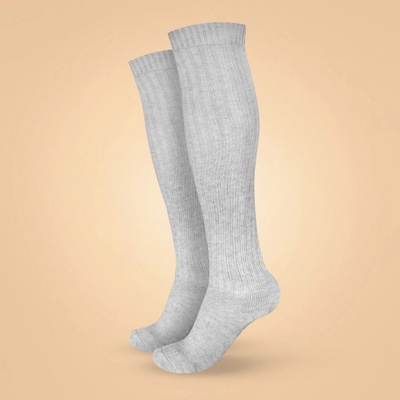 BeastPink Podkolienky Wool Grey