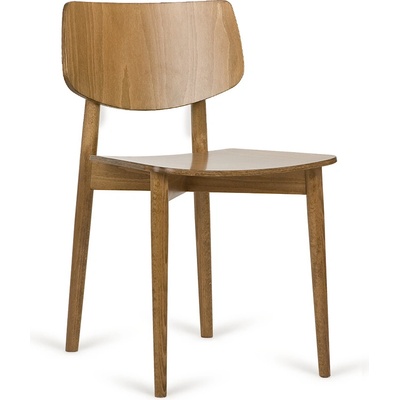 Paged Classic A-4351 Seat Wood Back Wood buk morený / dyha