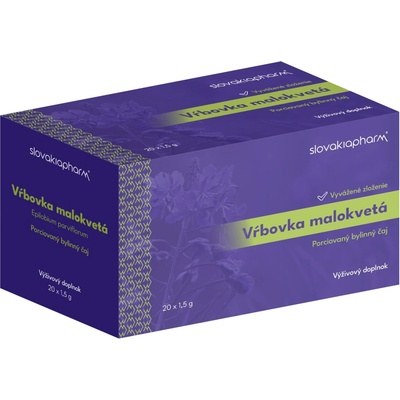 Slovakiapharm Vŕbovka malokvetá porciovaný bylinný čaj 20 x 1,5 g