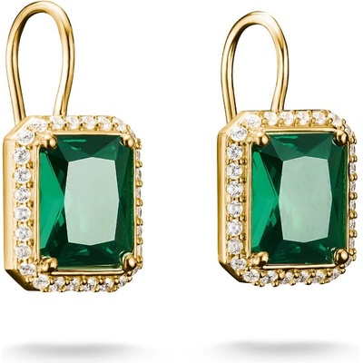 THOMAS SABO náušnice Green Stones H2338-971-6