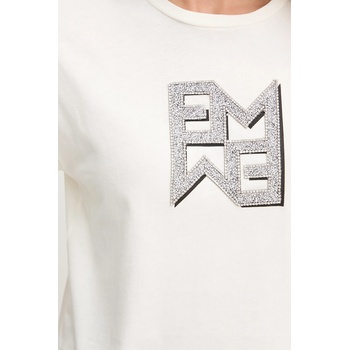 Marella Памучна тениска Marella Emme by Marella дамска в бежово 2525976021200 (2525976021200)