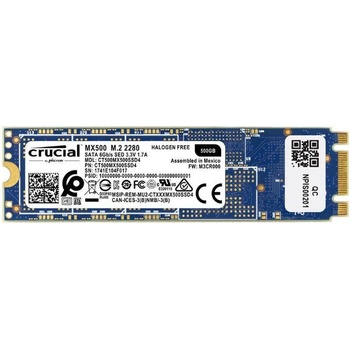 Crucial MX500 500GB M.2 SATA3 CT500MX500SSD4
