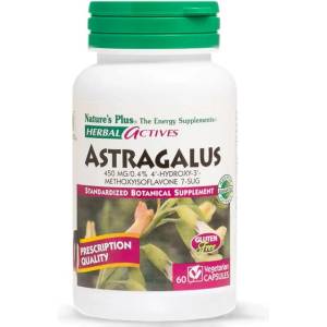 NaturesPlus Astragalus 450 mg | Herbal Actives [60 капсули]