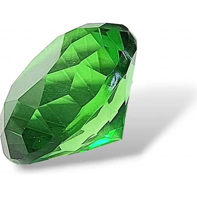Diamant zelený z křišťálového skla vel.5cm